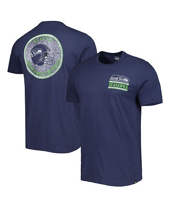 Мужская темно-синяя футболка College Seattle Seahawks Open Field Franklin '47 Brand