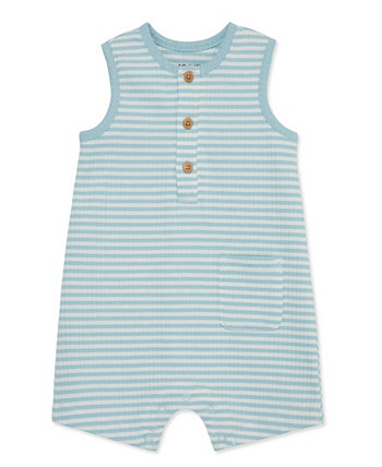 Baby Boys and Baby Girls Ribbed Romper FOCUS