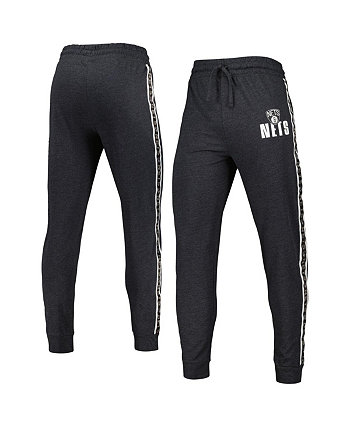 Мужские темно-серые брюки для бега в полоску Brooklyn Nets Team Concepts Sport