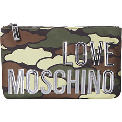 Клатч с логотипом и ремешком LOVE Moschino