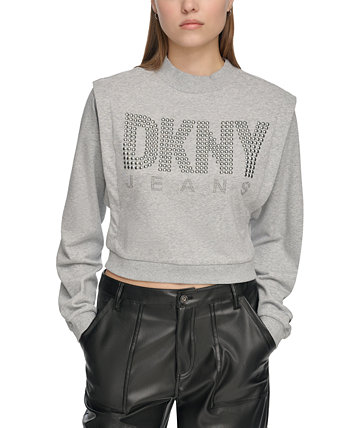 Женский свитшот с заклепками на лого DKNY DKNY