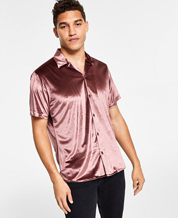 Мужская бархатная походная рубашка стандартного кроя, созданная для Macy's INC International Concepts