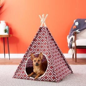 P.L.A.Y. Pet Lifestyle and You Teepee Tent Covered Cat & Dog Bed P.L.A.Y. Pet Lifestyle and You