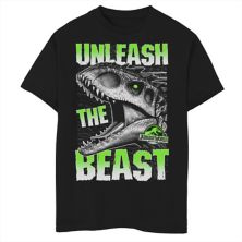Футболка с рисунком Jurassic World Unleash The Beast для мальчиков 8–20 лет Jurassic Park