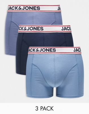 Комплект из трех синих трусов Jack & Jones Jack & Jones