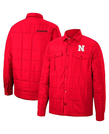 Мужская стеганая куртка Scarlet Nebraska Huskers Detonate с полной застежкой Colosseum