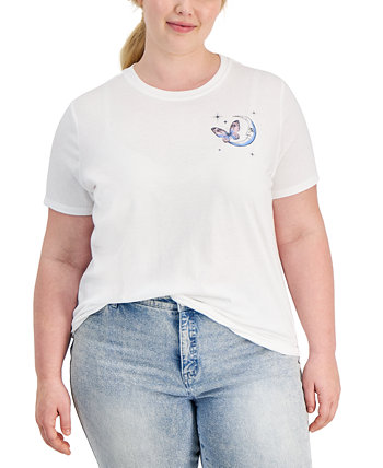 Trendy Plus Size Butterfly Graphic T-Shirt Rebellious One