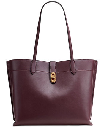 Сумка тоут Donna Karan Bridgehampton Leather Turnlock Triple Compartment Tote Donna Karan New York