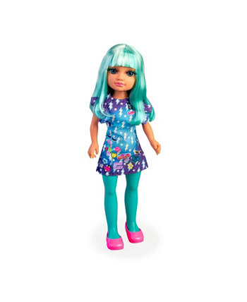 Неоновая модная кукла с синими волосами Nancy