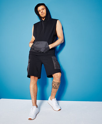 Мужская худи свободного кроя без рукавов из смешанной ткани, созданная для Macy's Royalty by Maluma