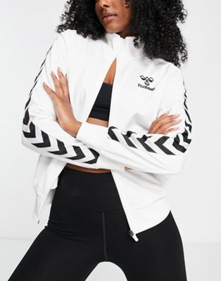 Белая классическая спортивная куртка с тесьмой Hummel Hummel