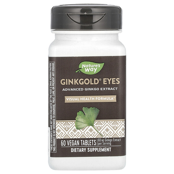 Ginkgold Eyes - 60 веганских таблеток - Nature's Way Nature's Way