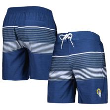 Men's G-III Sports by Carl Banks Royal Los Angeles Rams Coastline Volley Swim Shorts In The Style