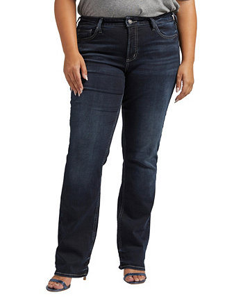 Узкие зауженные джинсы Suki со средней посадкой больших размеров Silver Jeans Co.