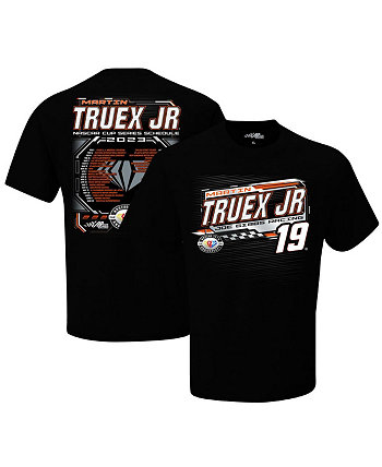 Мужская черная футболка Martin Truex Jr 2023 NASCAR Cup Series Schedule Joe Gibbs Racing Team Collection