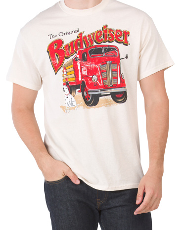 Винтажная футболка унисекс Fire Truck Budweiser