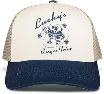 Lucky Brand Trucker Mesh-Back Cap with Adjustable Snapback for Men and Women (One Size Fits Most) Lucky Brand