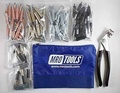 K-SERIES DELUXE CLECO SHEET METAL FASTENER KIT w/ Mesh Carry Bag (K2MSTR) MRO Tools Cleco Fasteners