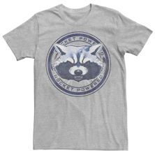 Men's Marvel Guardians Of The Galaxy Rocket Raccoon Badge Graphic Tee Marvel
