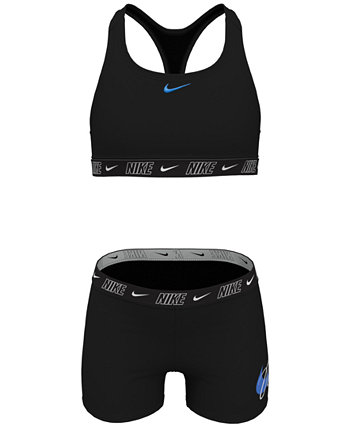Топ-борцовка с логотипом Big Girls и шорты для плавания, комплект из 2 предметов Nike