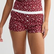 Juniors' Harper & Ivy Button Front Sleep Shorts Harper & Ivy