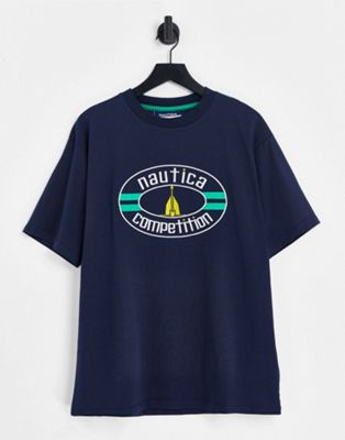 Темно-синяя оверсайз-футболка Nautica Competition Archive calda Nautica Competition