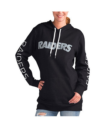 Женский черный пуловер с капюшоном Las Vegas Raiders Extra Inning G-III
