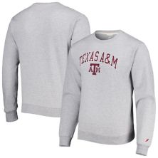 Серый легкий пуловер с капюшоном Men's League Collegiate Wear Texas A&M Aggies 1965 Arch Essential League Collegiate Wear