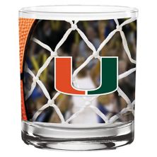 Miami Hurricanes 14oz. Basketball Rocks Glass Unbranded