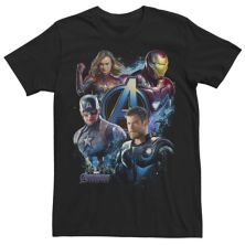 Мужская футболка с коллажами Marvel Avengers: Endgame синего цвета Avengers