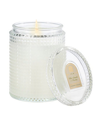 Текстурированная стеклянная свеча Amaryllis Rosemary, 15 унций Aromatique