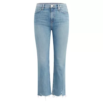 Прямые укороченные джинсы Remi с высокой посадкой Hudson Jeans