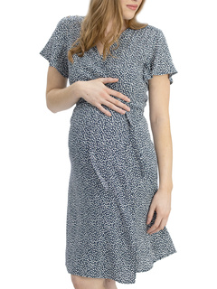 Платье с запахом и цветочным принтом для беременных и кормящих мам Angel Maternity