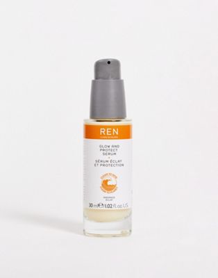REN Clean Skincare Radiance Glow & Protect Serum 1 oz REN