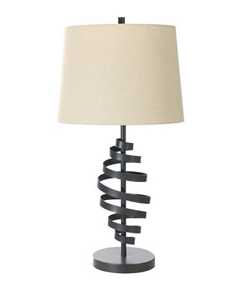 Металлическая настольная лампа диаметром 27,75 дюйма с дизайнерским абажуром FANGIO LIGHTING