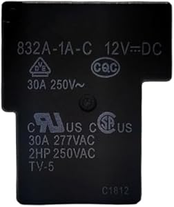 Многофункциональное реле 30A 12VDC 277VAC 4 контакта SPNO, 832A-1A-C Oxinyra