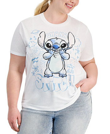 Женская футболка с короткими рукавами и круглым вырезом в стиле граффити Disney