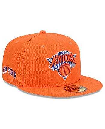 Men's Orange New York Knicks 2024/25 City Edition Alternate 59FIFTY Fitted Hat New Era