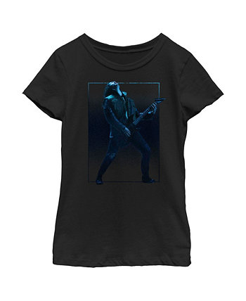 Girl's Stranger Things Eddie Munson and His Guitar  Child T-Shirt Netflix