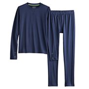 Boys 6-18 Cuddl Duds® Comfortech Stretch 2-Piece Base Layer Set Cuddl Duds