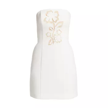 Мини-платье без бретелек с цветочным принтом Angel Carnation MILLY