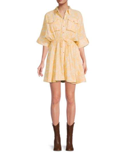 Мини-платье-рубашка Dallas с цветочным принтом SIGNIFICANT OTHER