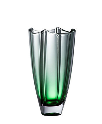 Изумрудная дюна 10-дюймовая квадратная ваза Galway Crystal