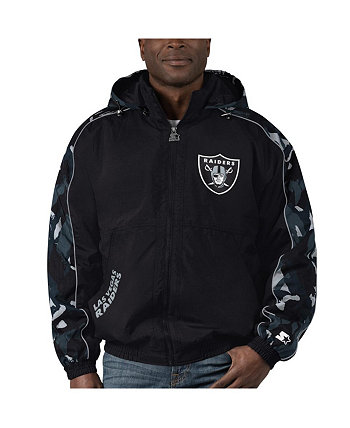 Мужская черная куртка с капюшоном и молнией во всю длину Las Vegas Raiders Tuesday Night Gridiron Starter