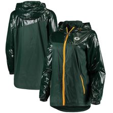 Женская куртка с капюшоном G-III 4Her by Carl Banks Green Green Bay Packers с двойным покрытием и молнией во всю длину G-III