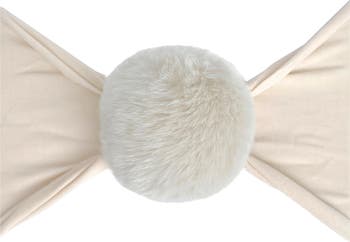 Роскошная повязка на голову с помпоном из искусственного меха Baby Bling