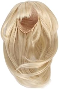 1/6 Ball Jointed Doll Wig High Elasticity High Temperature Silk Long Straight Doll Hair with Bangs for Doll Making Hztyyier