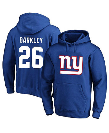 Мужской флисовый пуловер с капюшоном Saquon Barkley Royal New York Giants Big and Tall с именем и номером Fanatics
