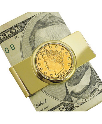 1883 год Монетный зажим для монет из никелированной монеты Liberty Racketeer первого года выпуска American Coin Treasures
