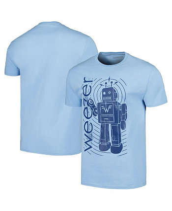 Мужская синяя футболка Weezer Manhead Merch